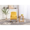 NicBex Linen Fabric Glider Rocking Chair,Upholstered Nursery Rocking Chairs with High Backrest and Lumbar Pillow,Nursing Chair for Bedroom - 4 of 4