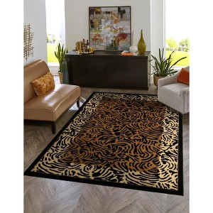 Unique Loom    Wildlife Big Cat Area Rug - 1 of 4