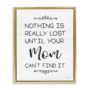 Stupell Industries Funny Nothing Is Lost Black Framed Floater Canvas Wall Art - 1 of 4