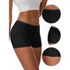 INSPIRE CHIC Women's Seamless Ice Silk Lace Trim Slip Shorts for Under Dresses Lightweight Elastic Boyshorts - 3 of 4