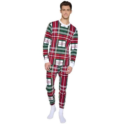 Coordinates x Christmas plaid long sleeve shirt and jogger fit pant set