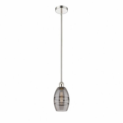 Vaz - 1 Light Stem Hung Mini Pendant In Industrial Style-7.63 Inches Tall and 5.88 Inches Wide