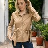 Anna-Kaci Women's Long Sleeve Button Down Shirt with Front Chest Pockets and Adjustable Side Tie Accents - 4 of 4