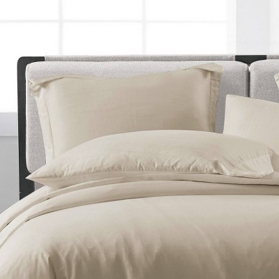 Khaki Full/Queen Microfiber Duvet Cover Set with Shams