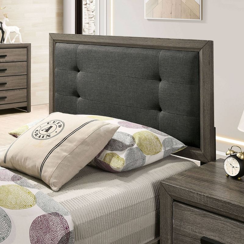 2pc Full Morningside Transitional Bed and Trundle Set Gray/Charcoal - HOMES: Inside + Out, 4 of 5