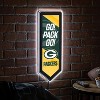 Evergreen Ultra-Thin Glazelight LED Wall Decor, Pennant, Green Bay Packers- 9 x 23 Inches Made In USA - 2 of 4