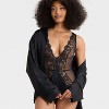 Women's Lingerie Bodysuit - Auden™ Black - 3 of 3