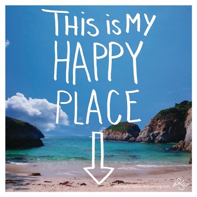 Thirstystone This Is My Happy Place Coaster Set of 4