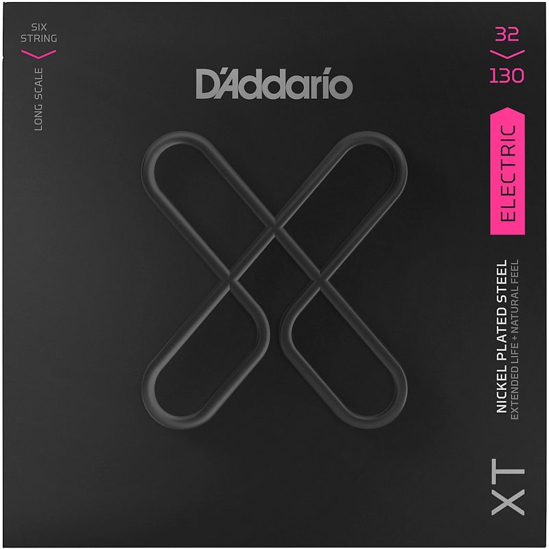 D'Addario XT Nickel-Plated Steel Bass Strings, Light, 6-String, 32-130, 2 of 5