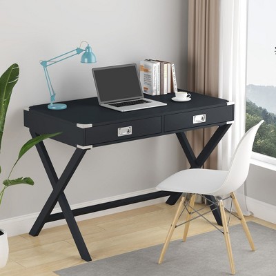 Computer Desk With Storage Space Solid Wood Desk With Drawers Modern Study Table For Home Office Small Writing