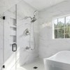 Cobbe Shower Shower System with 7 Settings ABS Dual Shower Head and Bathtub Spout Shower Kit, Single Handle Wall Mounted Brushed Nickel Shower Set - 2 of 4