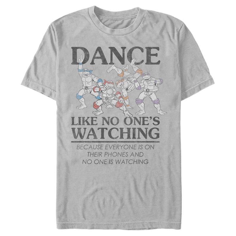 Men's Teenage Mutant Ninja Turtles Distressed Dance Like No One's Watching T-Shirt, 1 of 5