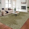Indoor Modern Soft Washable Area Rugs with Stripped Lines Print for Bedroom Living Room - 3 of 4