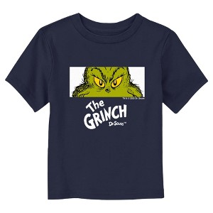 Toddler's Dr. Seuss Grinch Eyes Close Up Crop T-Shirt - 1 of 3