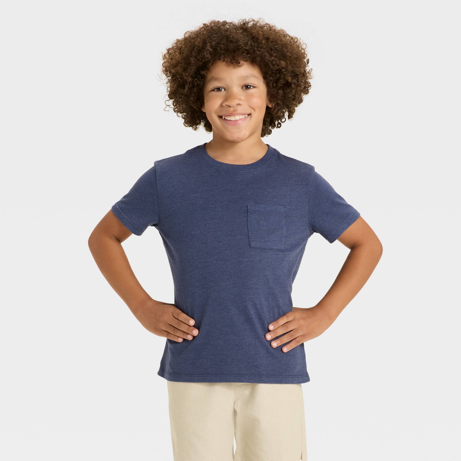 Boys' Short Sleeve Washed Pocket T-Shirt - Cat & Jack™