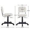 VECELO Modern Armless Home Office Chair 360 Degree Rolling Swivel Height Adjustable - 3 of 4