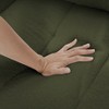 80.7" 3 seat Teddy fabric sofa with 3 back pillows & 3 Back Cushions, Solid wood frame sofa for living room, bedroom, apartment - 2 of 4