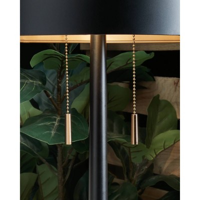 Amadell 24" Black and Gold Metal Table Lamp