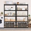 Metal Storage Rack - Home Organization Shelves, Shelving for Tools, Durable Iron Construction, Space-Saving Design, Easy Assembly - 4 of 4