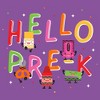 Girl's Crayola Hello Pre-K  T-Shirt - Purple Berry - Large - image 2 of 4