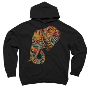 Adult Design By Humans Elephant (Majestic) By kase Pullover Hoodie - 1 of 3