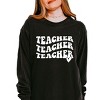 Simply Sage Market Teacher Stacked Wavy Heart Garment Dyed Long Sleeve - 2 of 3