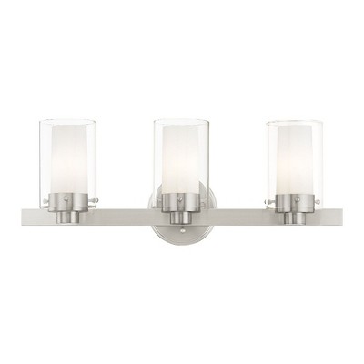 Livex Lighting Manhattan 3 - Light Vanity in  Brushed Nickel