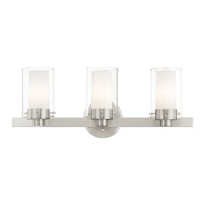 Livex Lighting Manhattan 3 - Light Vanity in  Brushed Nickel - 1 of 1