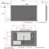 Modern Wall Mounted LED Bathroom Mirror with Front Backlight Function Adjustable Brightness Wall Mirrors(30“W x 24”H) - 3 of 4