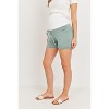 Hello Miz French Terry Over The Belly Lounge Maternity Shorts - 2 of 3