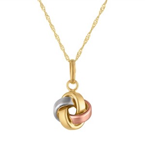 Giorgio Di Vicenza 14K Gold Italian Love Knot Necklace - 1 of 2