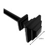 Versailles Industria Mercury Steel Heavy Duty Curtain Rods for Windows Set Black - 4 of 4