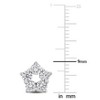 CREATED FOREVER | Sterling Silver 1 1/10 CT TW Lab-Grown Diamond Open Star Stud Earrings - 3 of 4