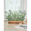 Attop 30pcs Eucalyptus Leaf Stems, With Fruit. Artificial Green Plants Plastic Flowers Suitable  Home Decor Flower Bouquet - 3 of 4
