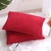 PiccoCasa Soft Corduroy Striped Throw Pillow Case with Zipper 2 Pcs - 3 of 4