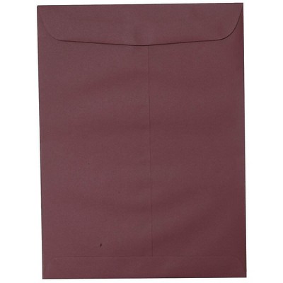 JAM Paper 10 x 13 Open End Catalog Envelopes Burgundy 21285782I