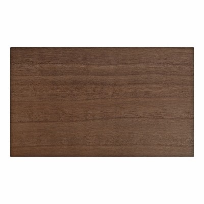 Rustic Brown Wood Floating Wall Shelf Set, 3 Piece
