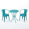 Maggift Patio Seating Sets Outdoor, Featuring Unique Design, Ideal for Chats, Perfect for Gardens, Living Spaces, Blue, 20"*20.5"*30" - 4 of 4