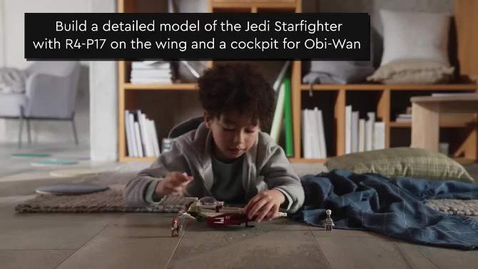 LEGO Star Wars Obi-Wan Kenobi Jedi Starfighter 75333 Building Toy Set, 2 of 10, play video