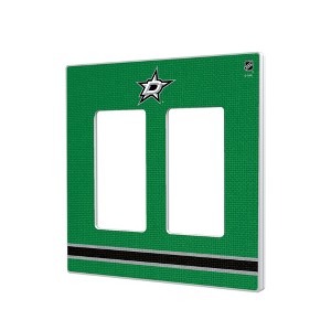 NHL Western Conference Teams Stripe Hidden-Screw Light Switch Plate for Double Rocker - 1 of 4