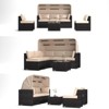ONWITH 6 Pieces Patio Furniture Sets, Outdoor Rattan Daybed with Retractable Canopy - 4 of 4