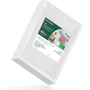 Bonsenkitchen Precut Vacuum Food Sealer Bags 100 Pint 6" x 10", BPA Free, Commercial Grade Textured, Food Storage, Sous Vide Cooking - 1 of 4