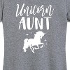 Women's - Instant Message - Unicorn Aunt Short Sleeve Graphic T-Shirt - 2 of 4