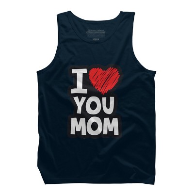 Men's Design By Humans I Love You Mom Heart By solon2020 Tank Top