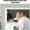 Real Relax Makeup Vanity Desk,41”Large Mirror,12 Adjustable 3 Color LED Bulbs,5 Drawers,Suitable for Girls' Makeup Vanity. - 2 of 4