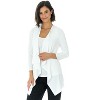 Rekucci Travel in Style Women's Essential Soft Knit Open Front Throw-Over Jacket – Versatile Travel & Layering Cardigan - 2 of 4