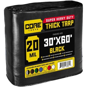 Core Tarps Heavy Duty 20 Mil Tarp Cover, UV Resistant, Rip Proof for Roof, Camping, Patio, Pool, Boat - 1 of 4