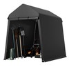 Outdoor Storage Tent, Storage Shelter Shed, Waterproof Carport for ATVs, Bicycles, Motorcycles, Gardening Tools - 4 of 4