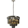 ALOADECOR Glam Dual-Use Crystal Chandelier 10-Light Contemporary Ceiling Fixture for Versatile Interior Lighting - 3 of 4