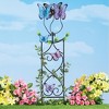 Collections Etc Spinning Butterflies Metal Trellis Outdoor Garden Stake - 2 of 2